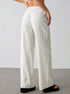 Women's Wide Leg Striped Trousers