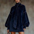 Women's Turtleneck Velvet Mini