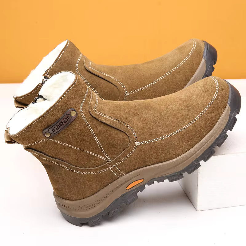 Men's Snow Boots – Shearling Lined Grip Sole