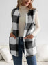 Women's Open Front Check Vest