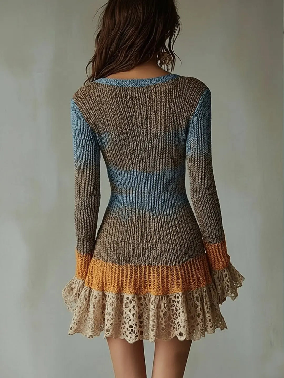 Women's Flare Sleeve Knit Dress