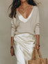 Women's Slip Skirt and Knit Two Piece