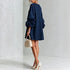 Women's Lantern Sleeve Linen Mini