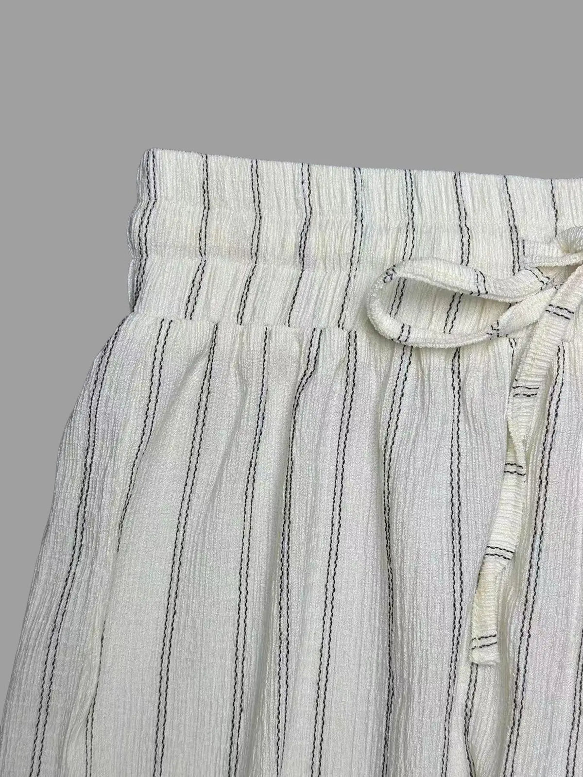 Women's Wide Leg Striped Trousers