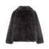 Women's Turn Down Collar Fur Jacket