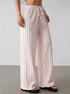 Women's Wide Leg Striped Trousers