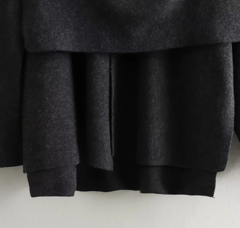 Women's Asymmetric Scarf Winter Parka