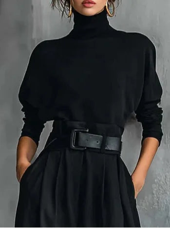 Women's High Waist Skirt Two Piece