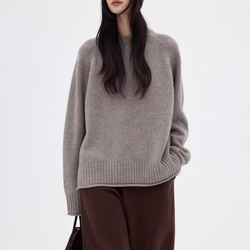 Women's Round Neck Cashmere Knit