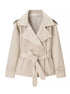 Women's Short Jacket with Lace Up Detail