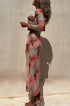 Women's Long Sleeve Mesh Midi