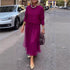Women's Long Dress with Mesh Panels