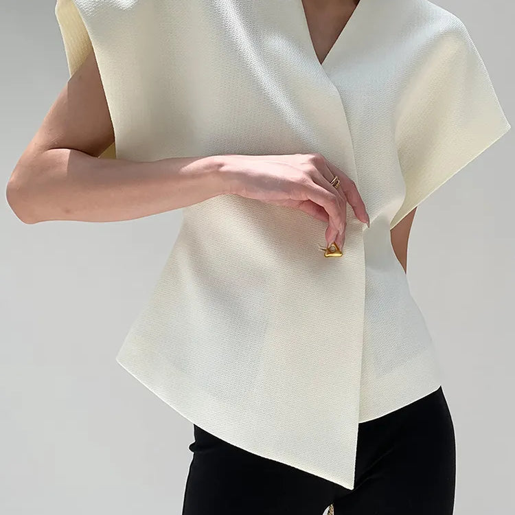Women's Structured Blazer Top