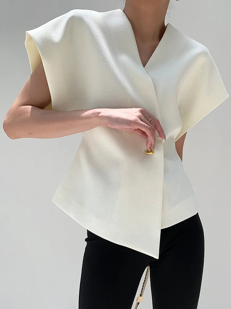 Women's Structured Blazer Top