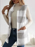 Women's Open Front Check Vest