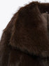 Women's Turn Down Collar Fur Jacket