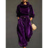 Women's Slim Velvet Two Piece