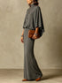 Women's Batwing Knit Skirt Set
