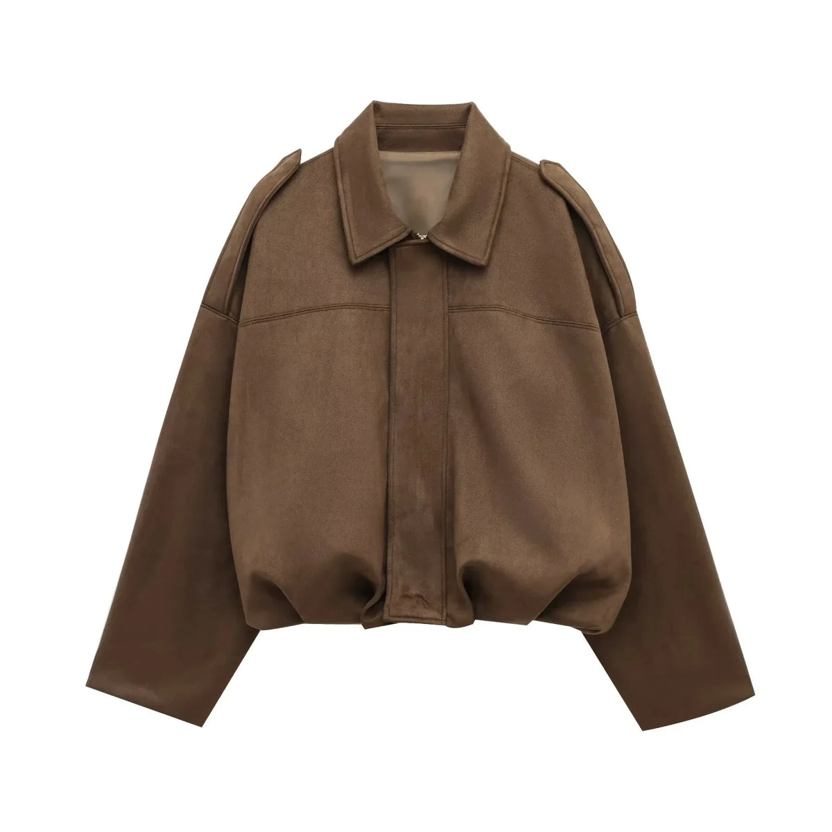 Women's Batwing Suede Coat