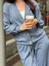 Women's V Neck Knit Two Piece