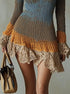 Women's Flare Sleeve Knit Dress