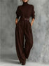 Women's High Waist Skirt Two Piece