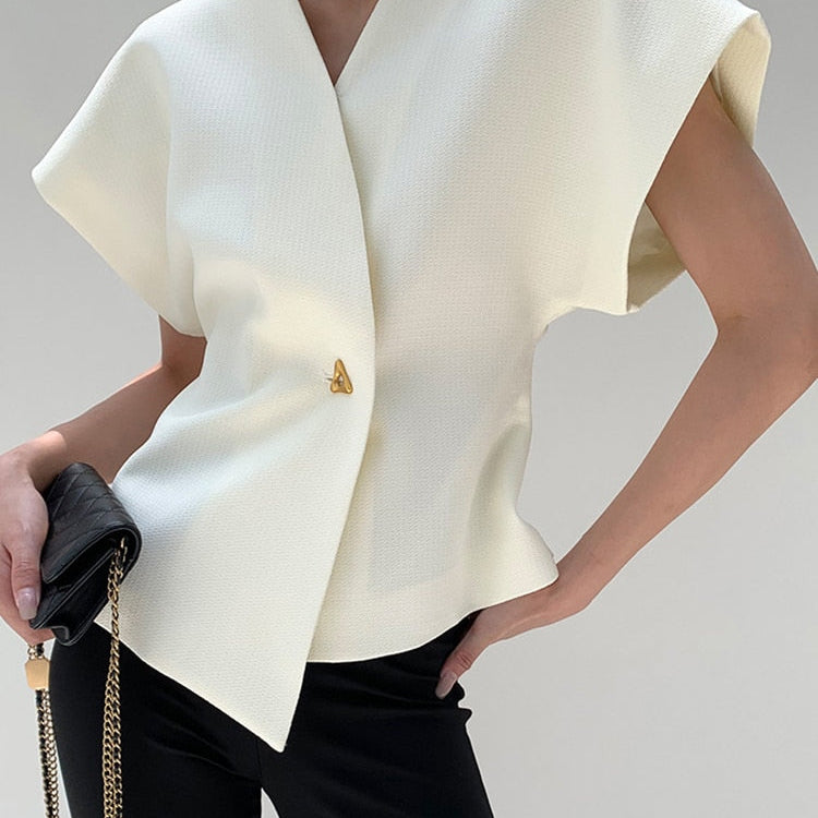Women's Structured Blazer Top