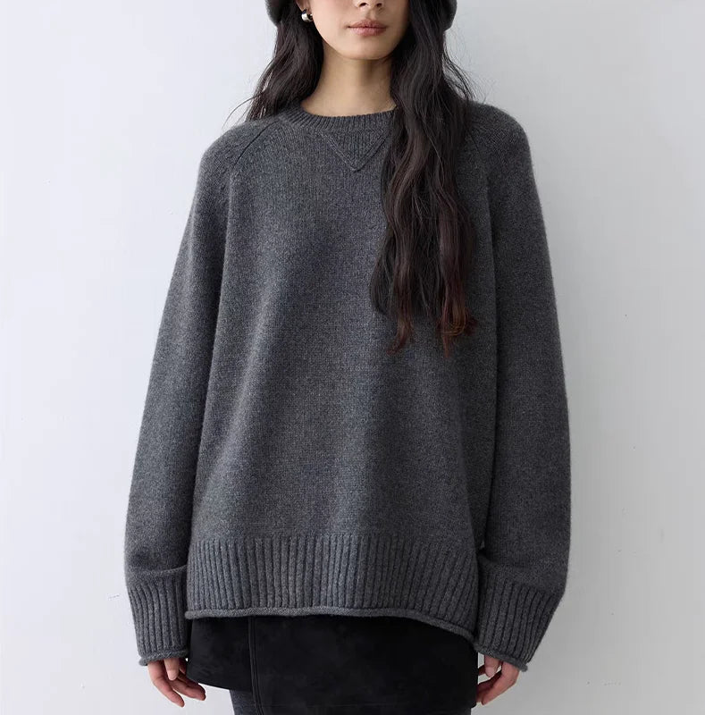 Women's Round Neck Cashmere Knit