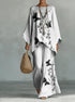 Women's Printed Wide Leg Two Piece