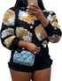 Women's Extra Short Jacquard Jacket