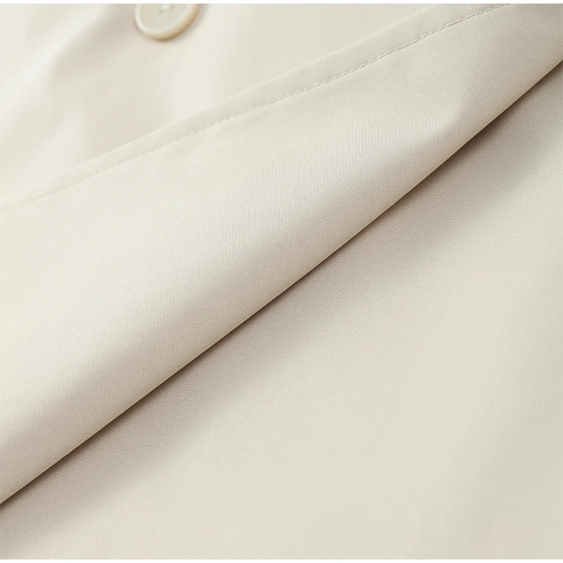 Women's Wide Shoulder Cropped Trench