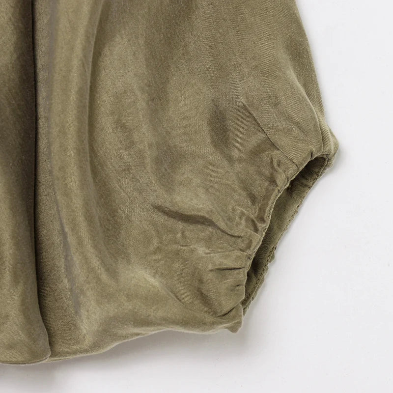 Women's Puff Sleeve Oversized Bomber