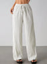 Women's Wide Leg Striped Trousers