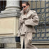 Women's Wide Shoulder Cropped Trench