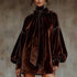 Women's Turtleneck Velvet Mini