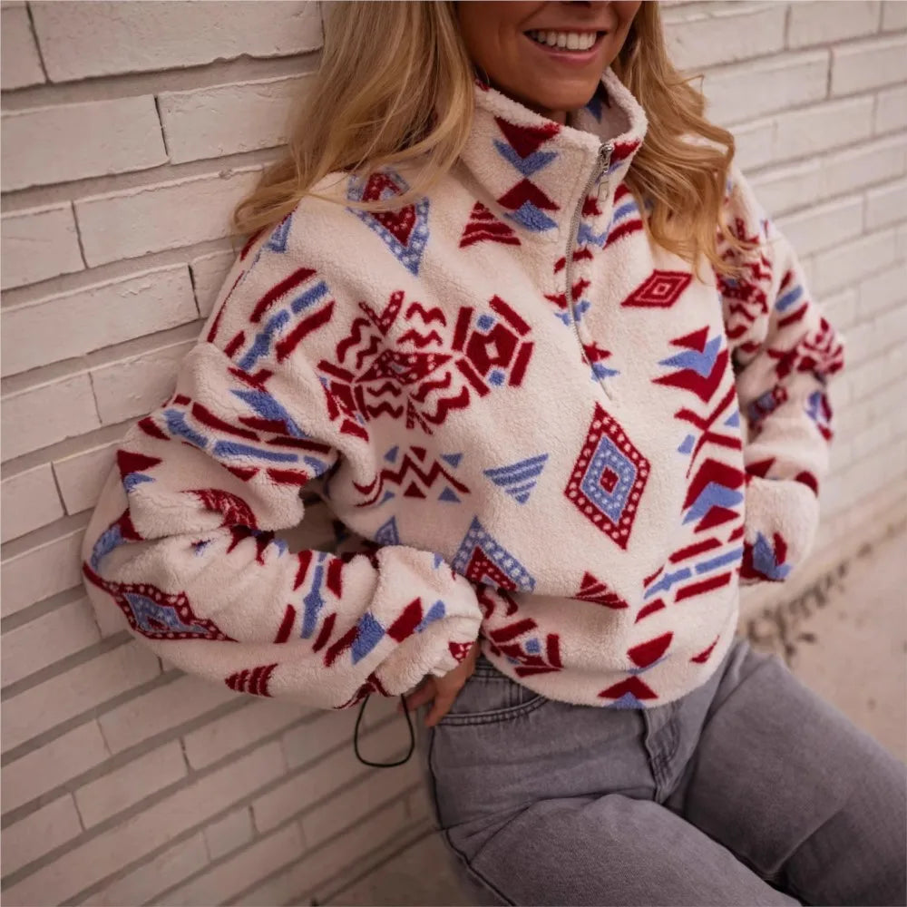 Women's Printed Fleece Two Piece