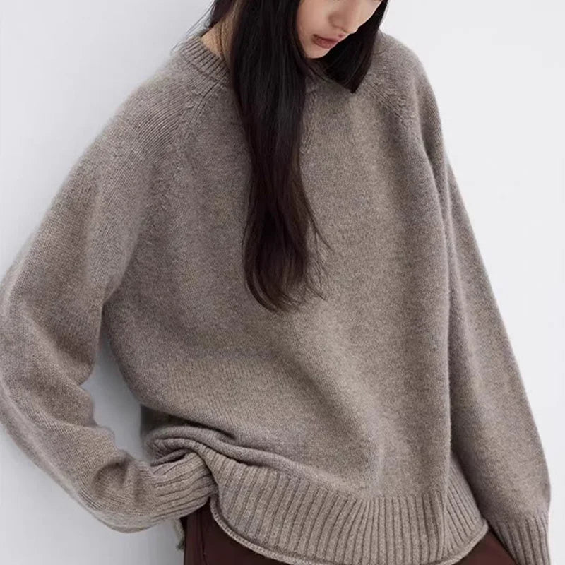 Women's Round Neck Cashmere Knit