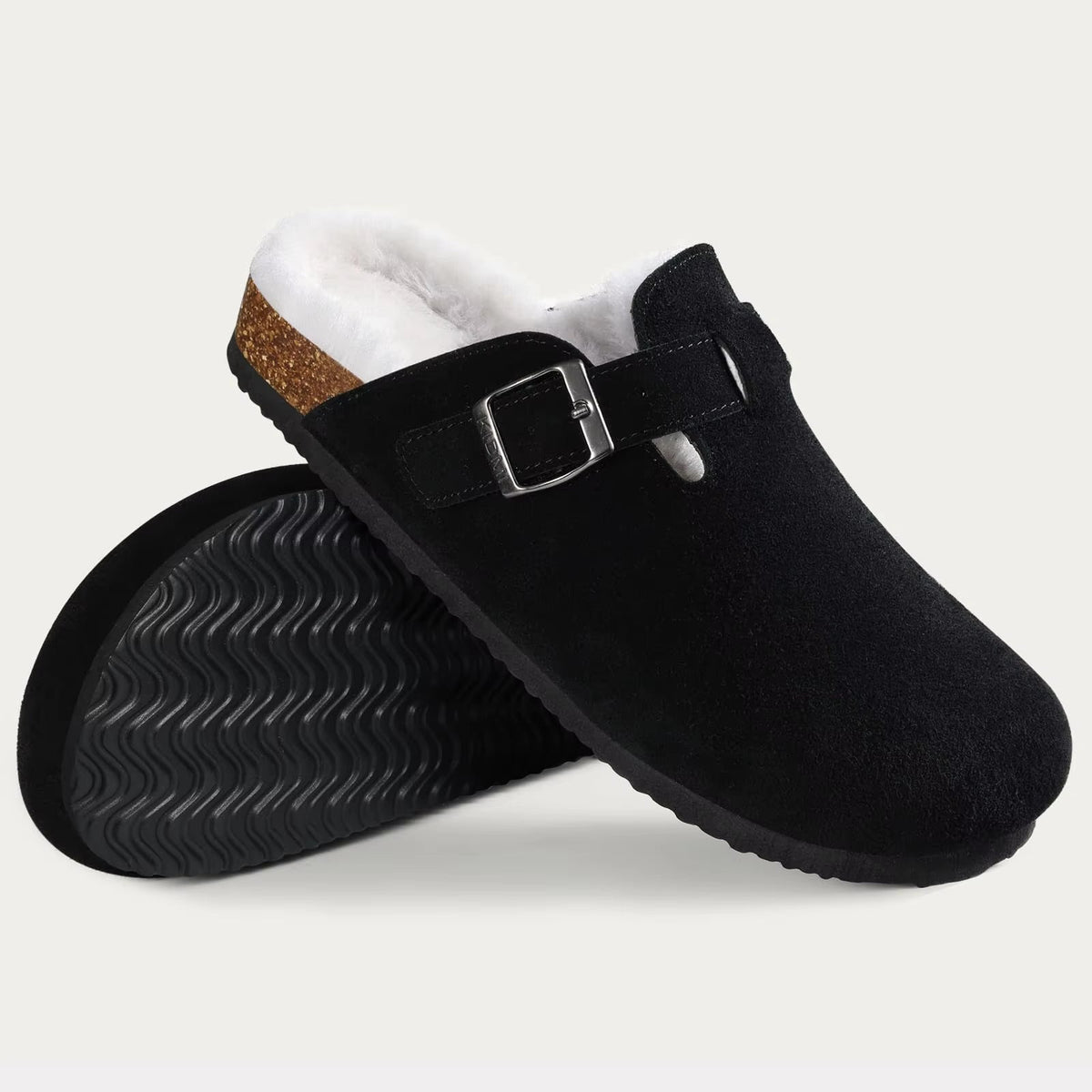 Men's Winter Clogs – Fleece Lined Suede