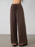 Women's Wide Leg Striped Trousers