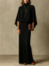Women's Batwing Knit Skirt Set