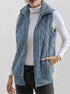 Women's Lapel Collar Plush Vest