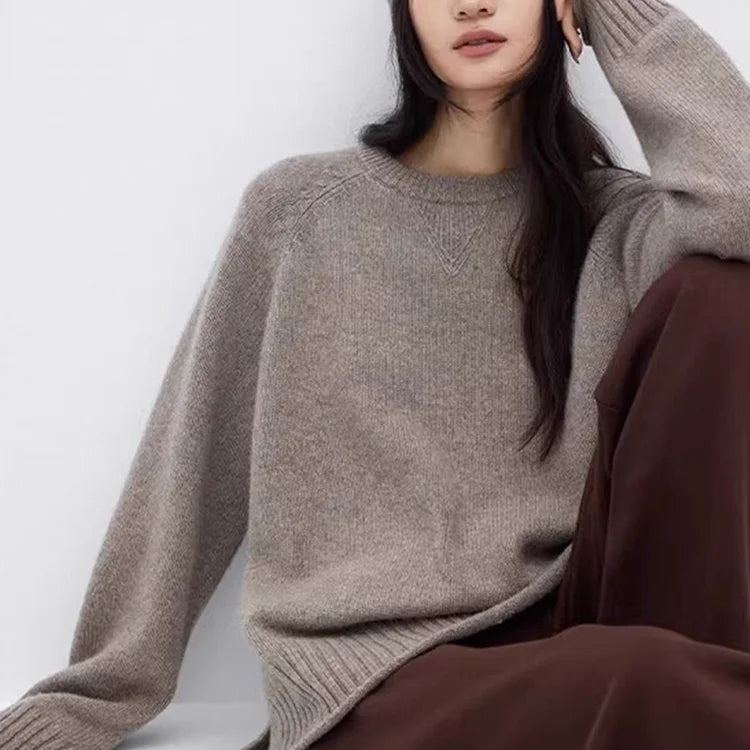 Women's Round Neck Cashmere Knit