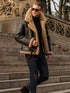 Shearling Aviator Jacket with Adjustable Fit and Vintage Style – Genuine Sheepskin Outerwear 2