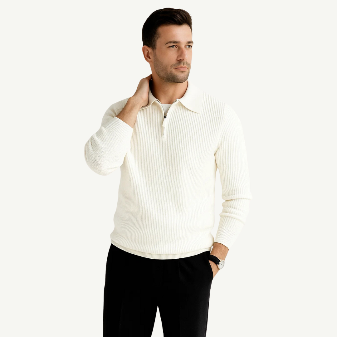 Men’s Half-Zip Collar Sweater | Classic