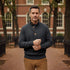 The Waldorf Men’s Gray Luxury Button Neck Knit Sweaters