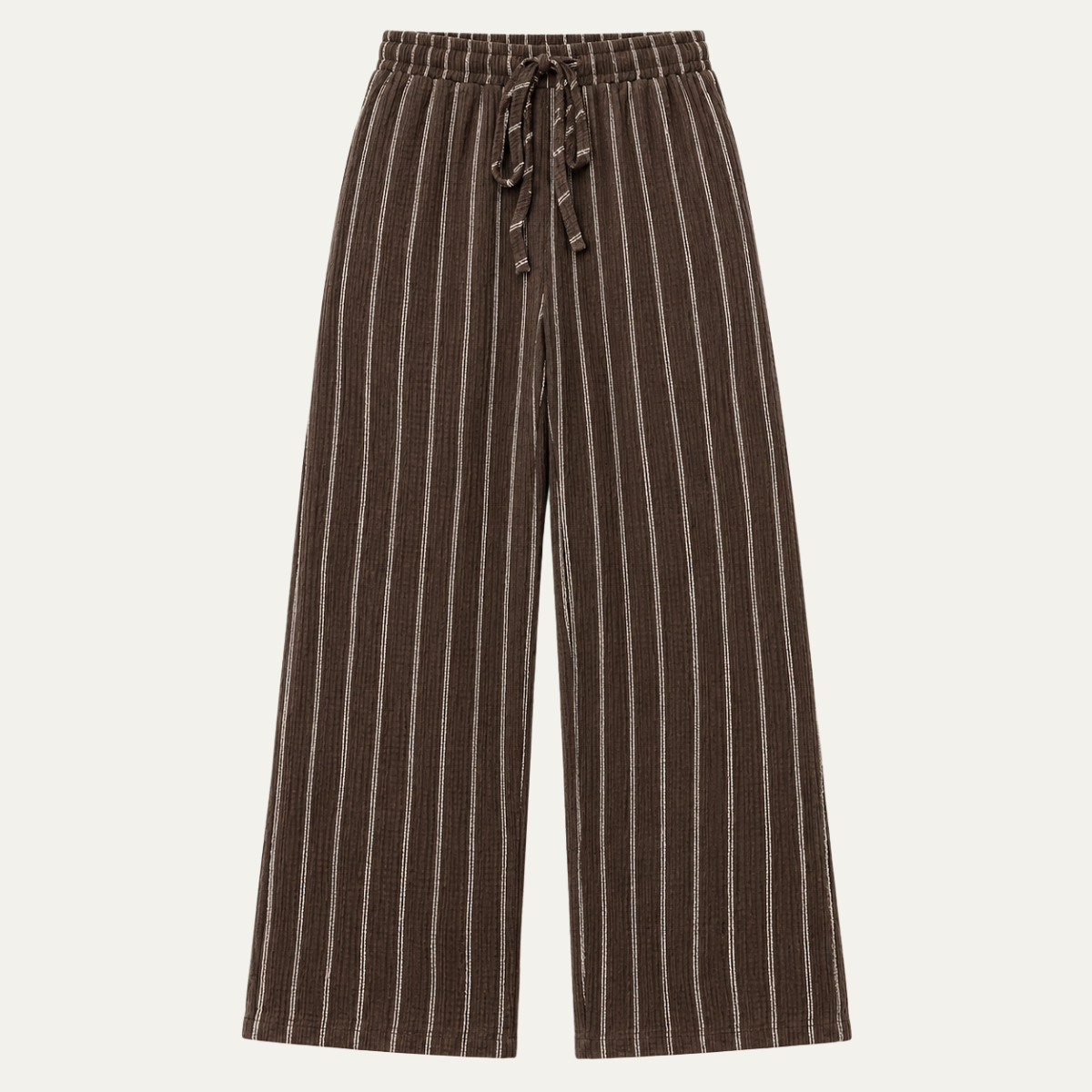 Women's Wide Leg Striped Trousers