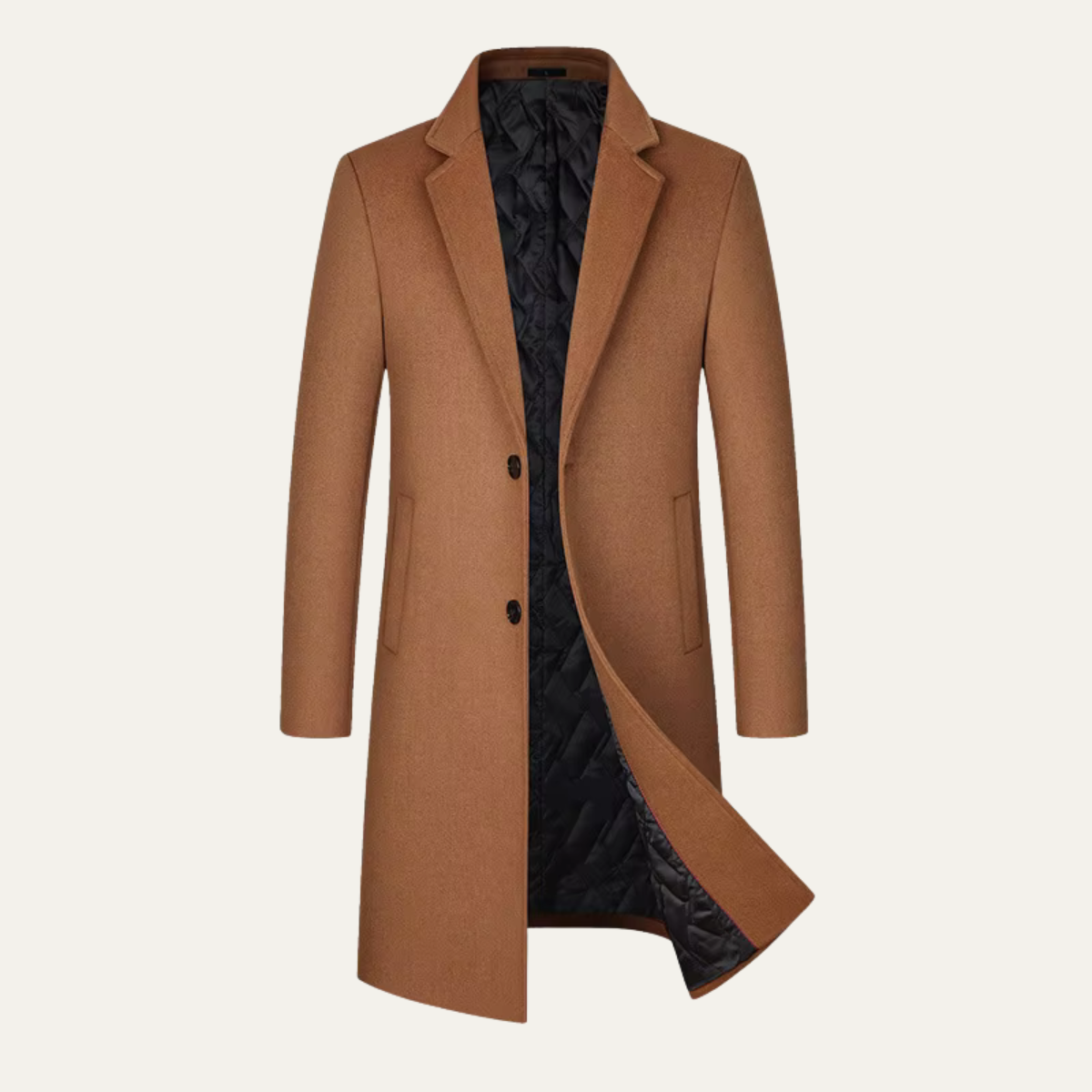 Men's Slim Fit Wool Topcoat
