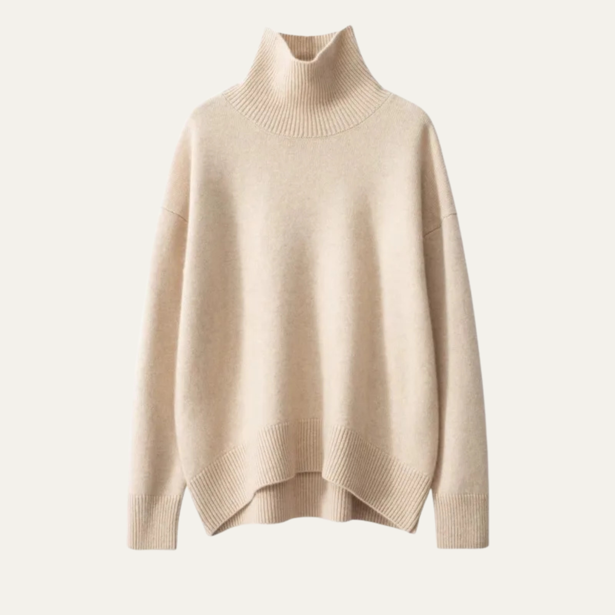 Women's High Neck Cashmere Blend Knit