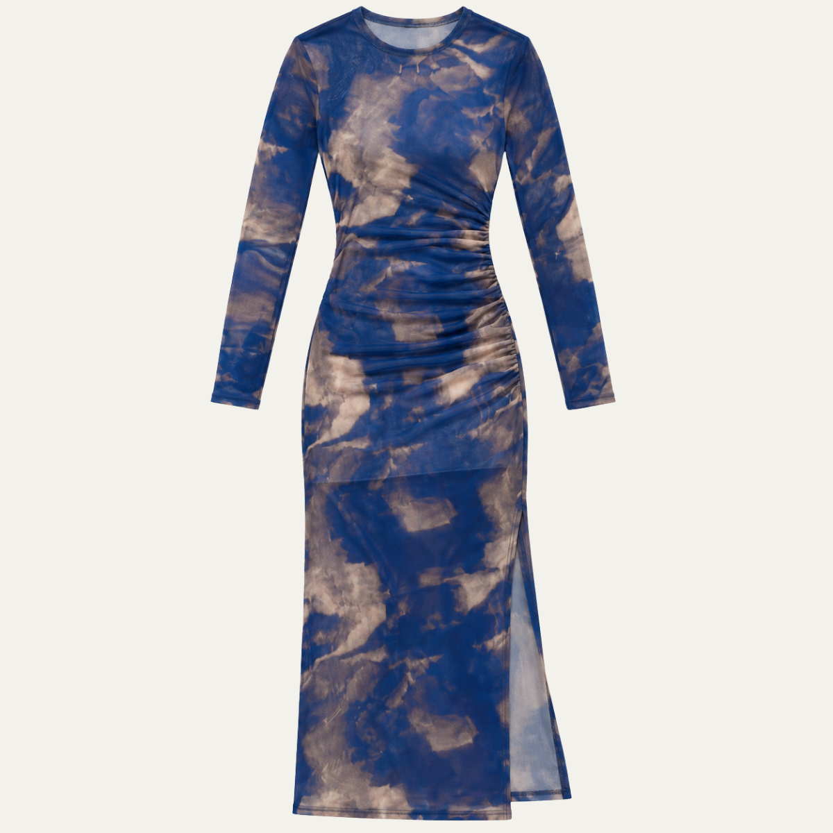 Women's Long Sleeve Mesh Midi