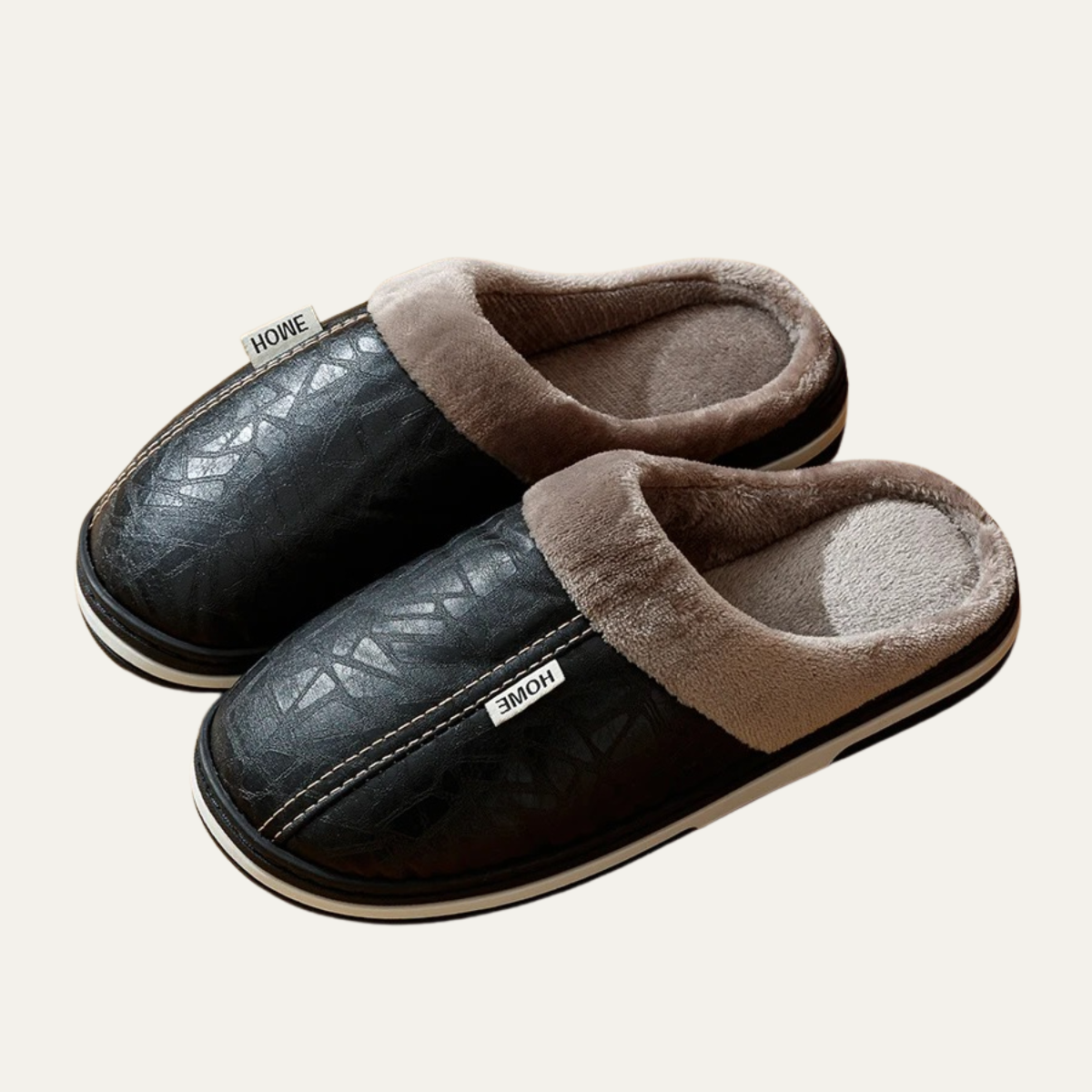 Men's Indoor Slippers – Fleece Lined Slip On